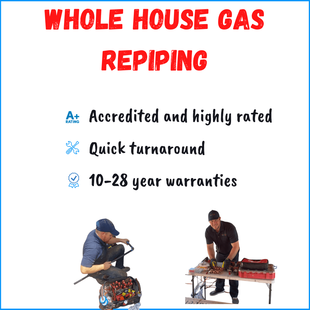Whole House gas repiping Tucson