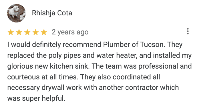 Google Review from Rishja Cota