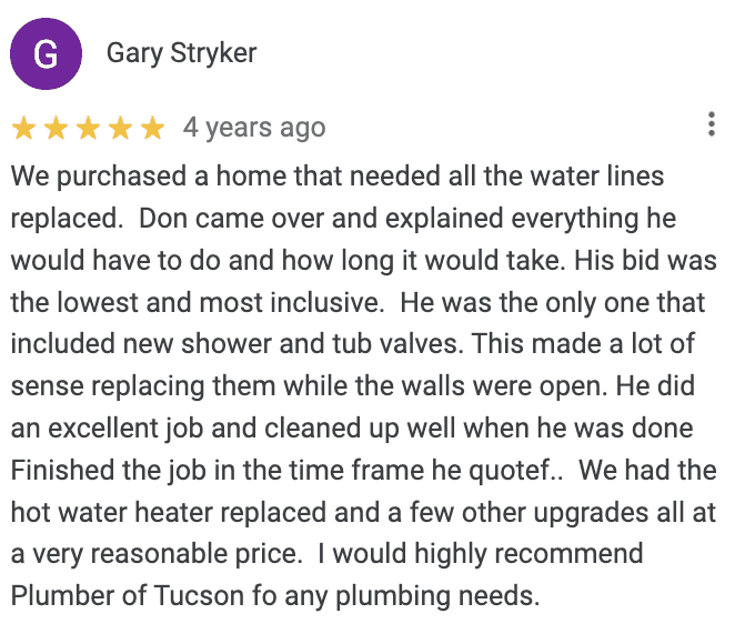 Google Review from Gary Striker