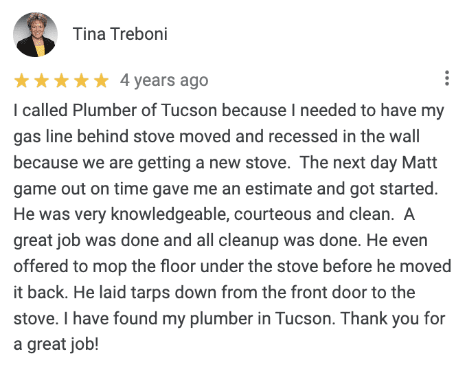 Google Review from Tina Treboni