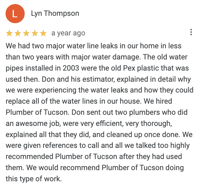 Google Review from Lyn Thompson
