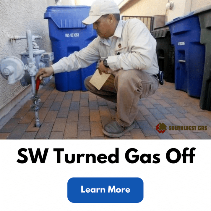 Tucson SW Gas Turned Gas Off
