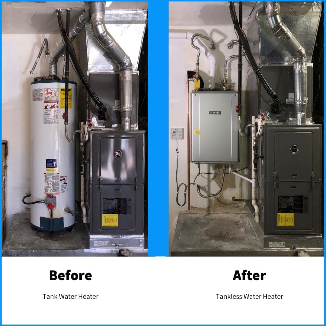 Cost for a tankless water heater tucson