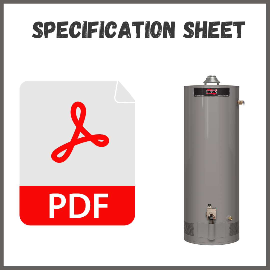 Ruud Gas Water Heater Spec Sheet