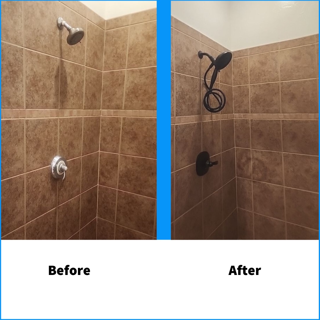 Moen Chateau Shower Valve Before After 1