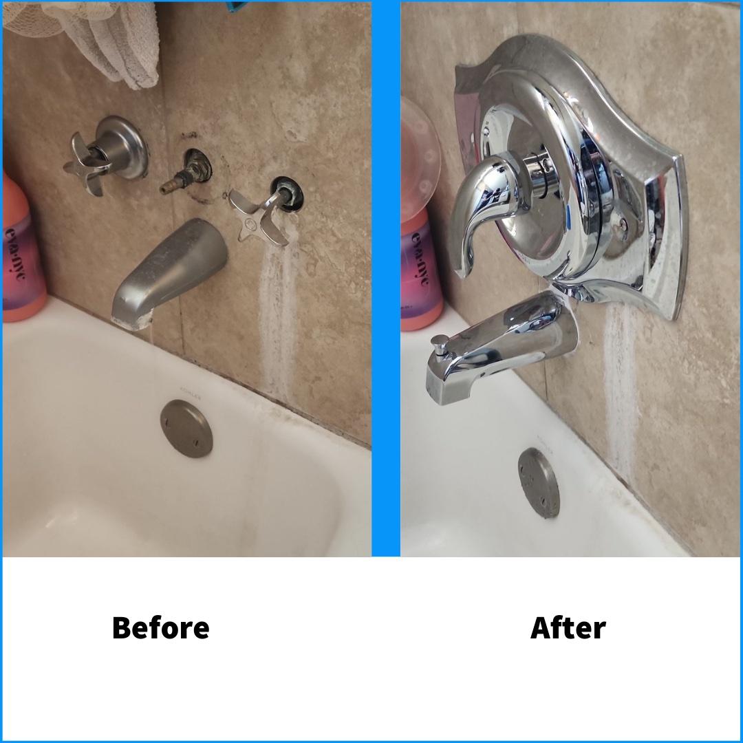 Moen Chateau Shower Valve Before After 2